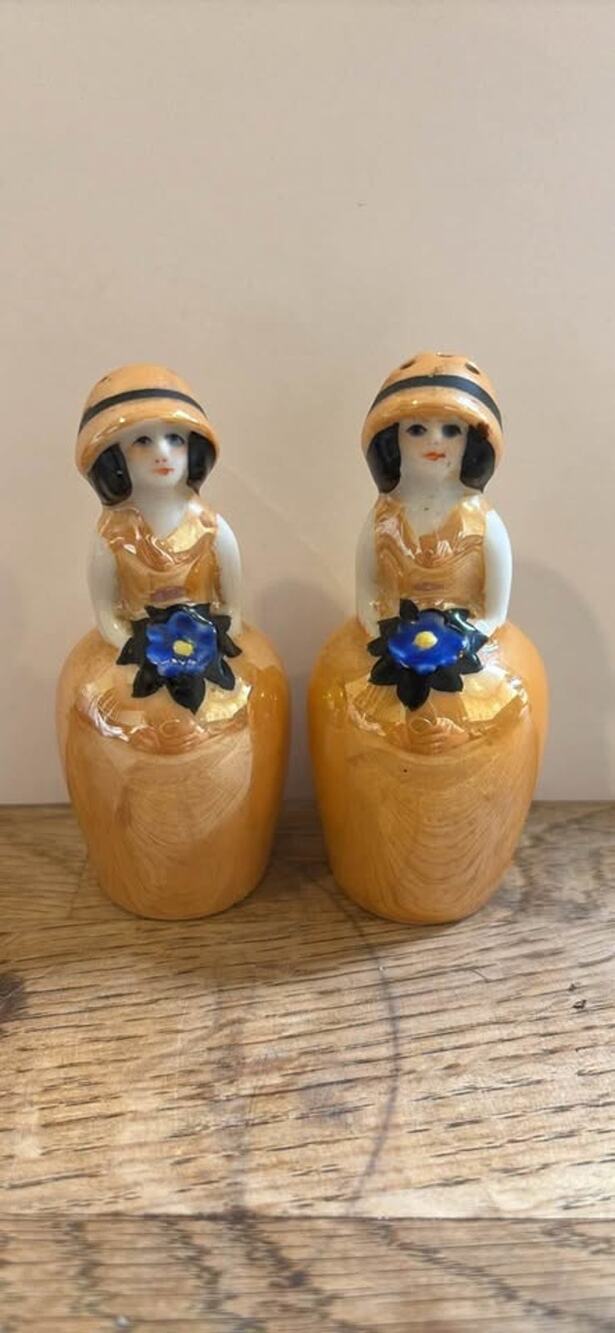 Art Deco salt and pepper shakers